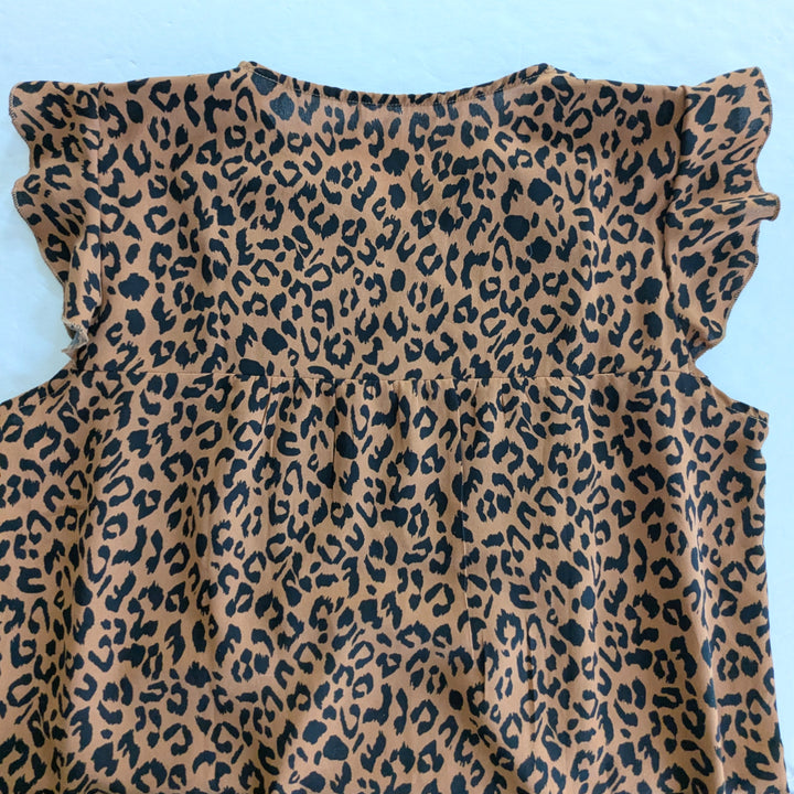 Animal Print Tunic with Embroidery Size Large