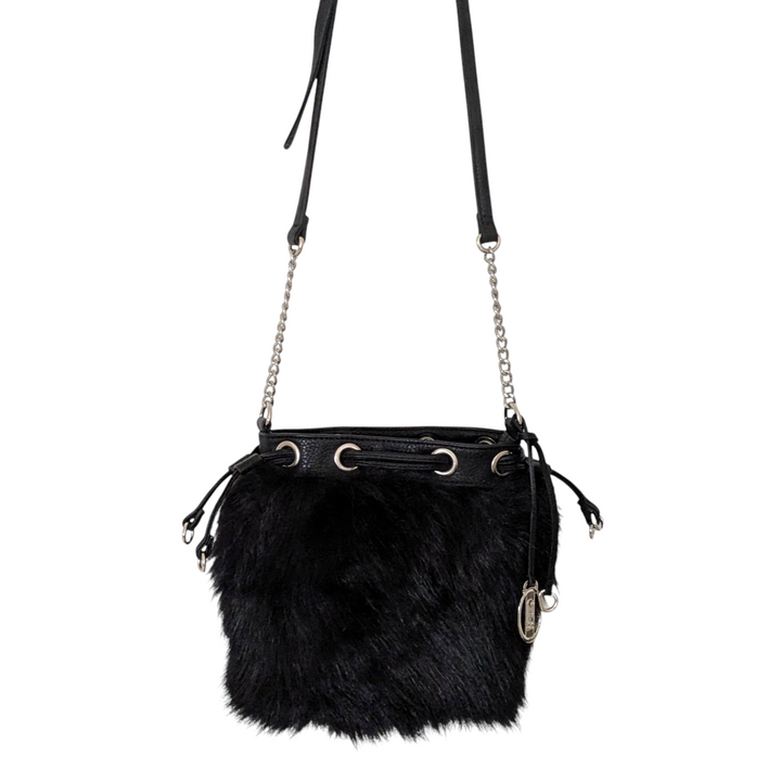 Carlos Santana Faux Fur Bucket Bag