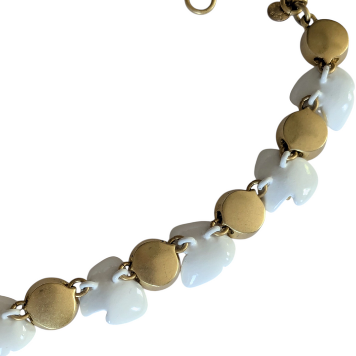 J. Crew Iridescent Brulee Floral Necklace