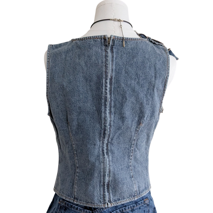 Lioness Rendezvous Denim Top Size Large