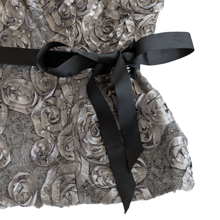 Alex Evening Silver Top Size Medium Petite