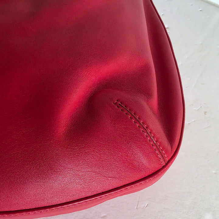 Cole Haan Red Leather Hobo Bag