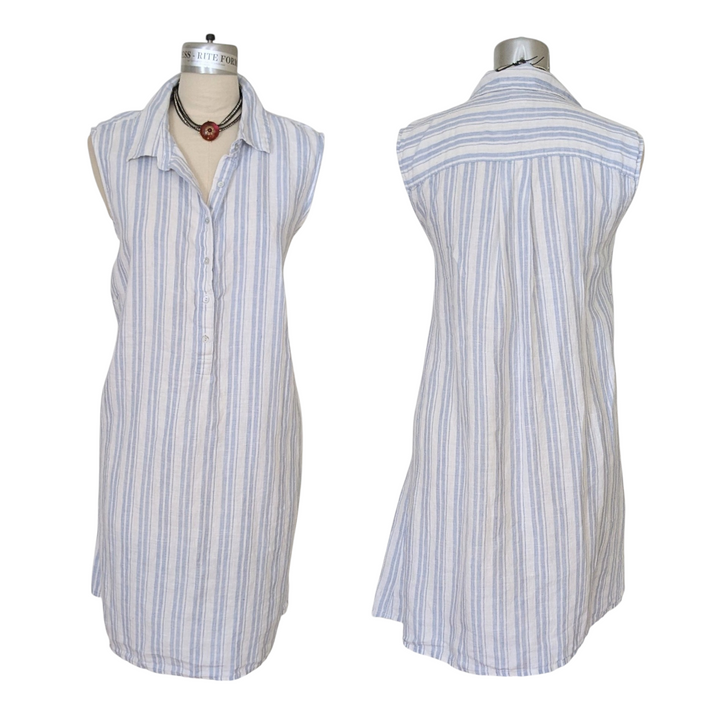 Sigrid Olsen Linen Shirt Dress Size 3X