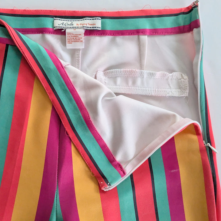 A Calin for Flying Tomato Striped Pants Size Medium