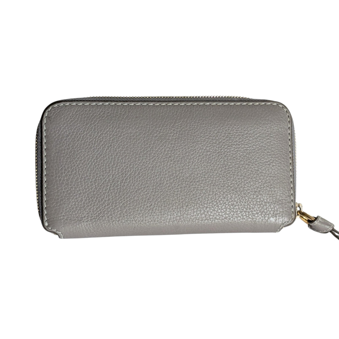 Chloe Marcie Gray Zip Around Wallet