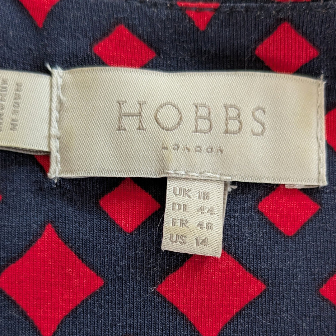 Hobbs Delilah Long Sleeve Wrap Dress Size 14