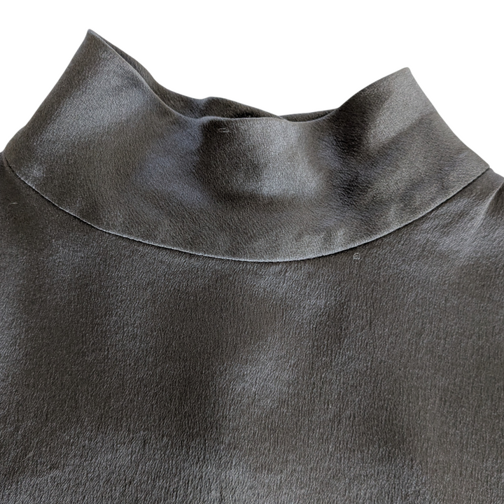 Vince Grey Silk Blouse Size XS