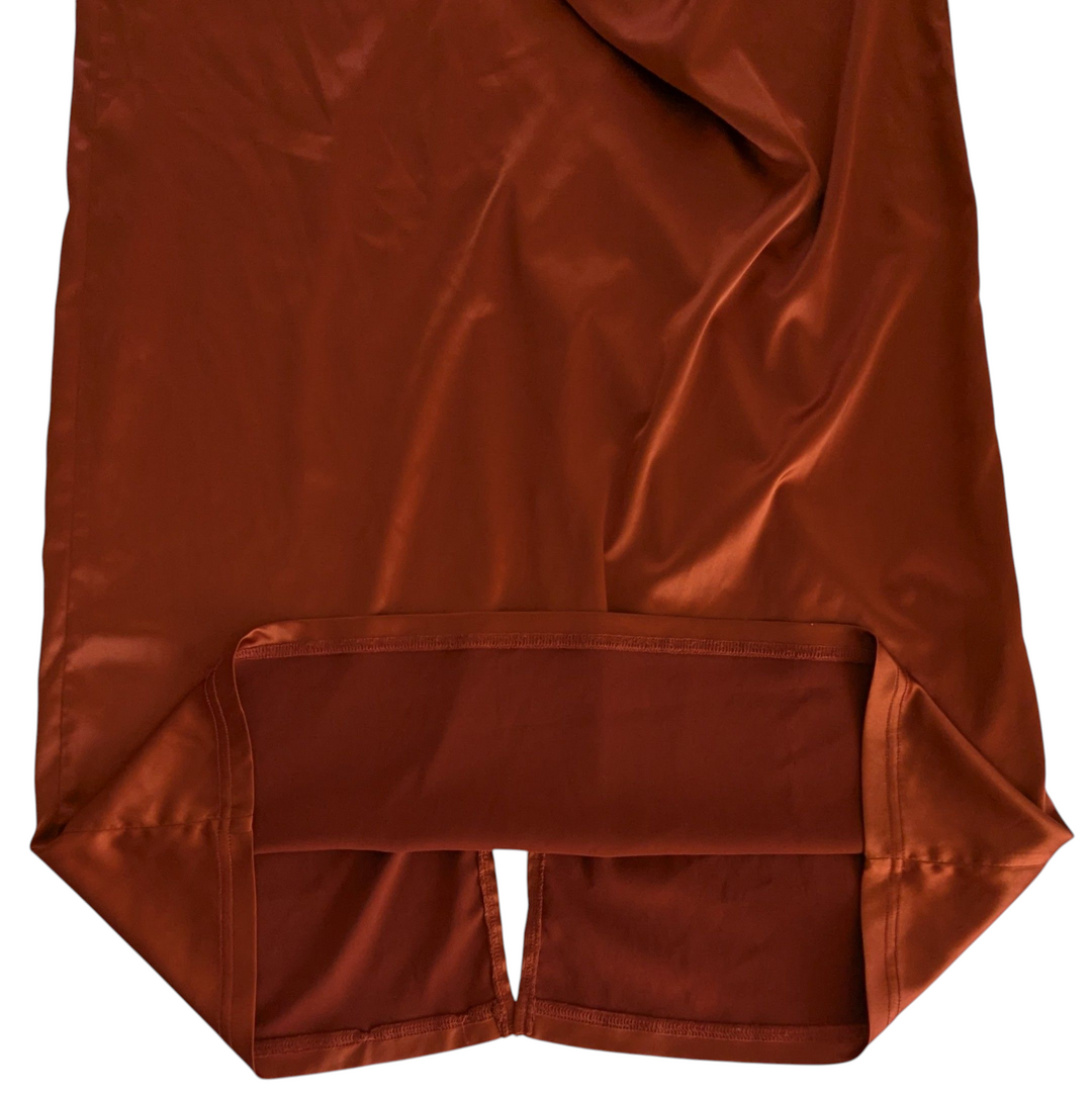 Rust Satin Gown Size Small