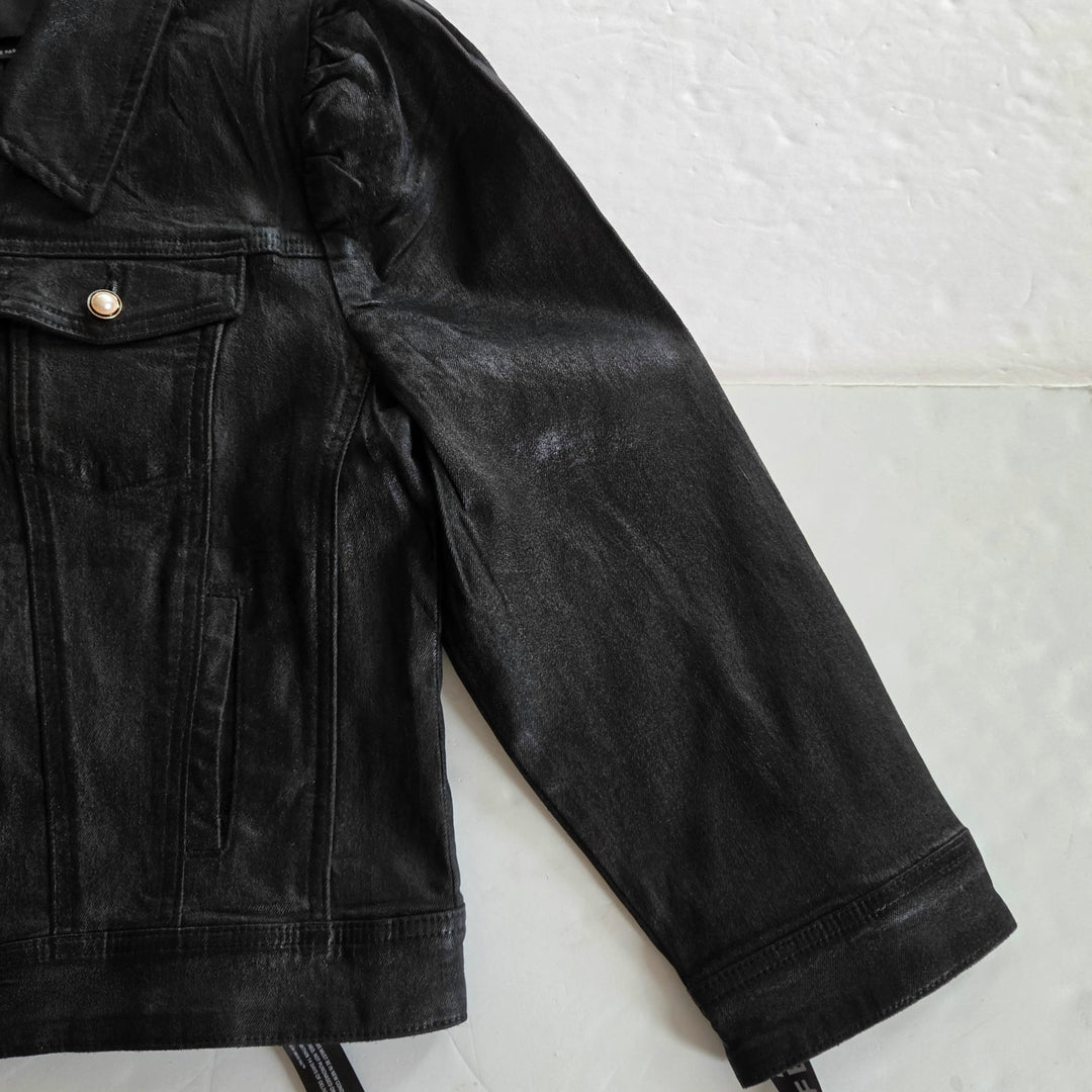 Retrofete Ada Coated Denim Jacket Size XL NWT