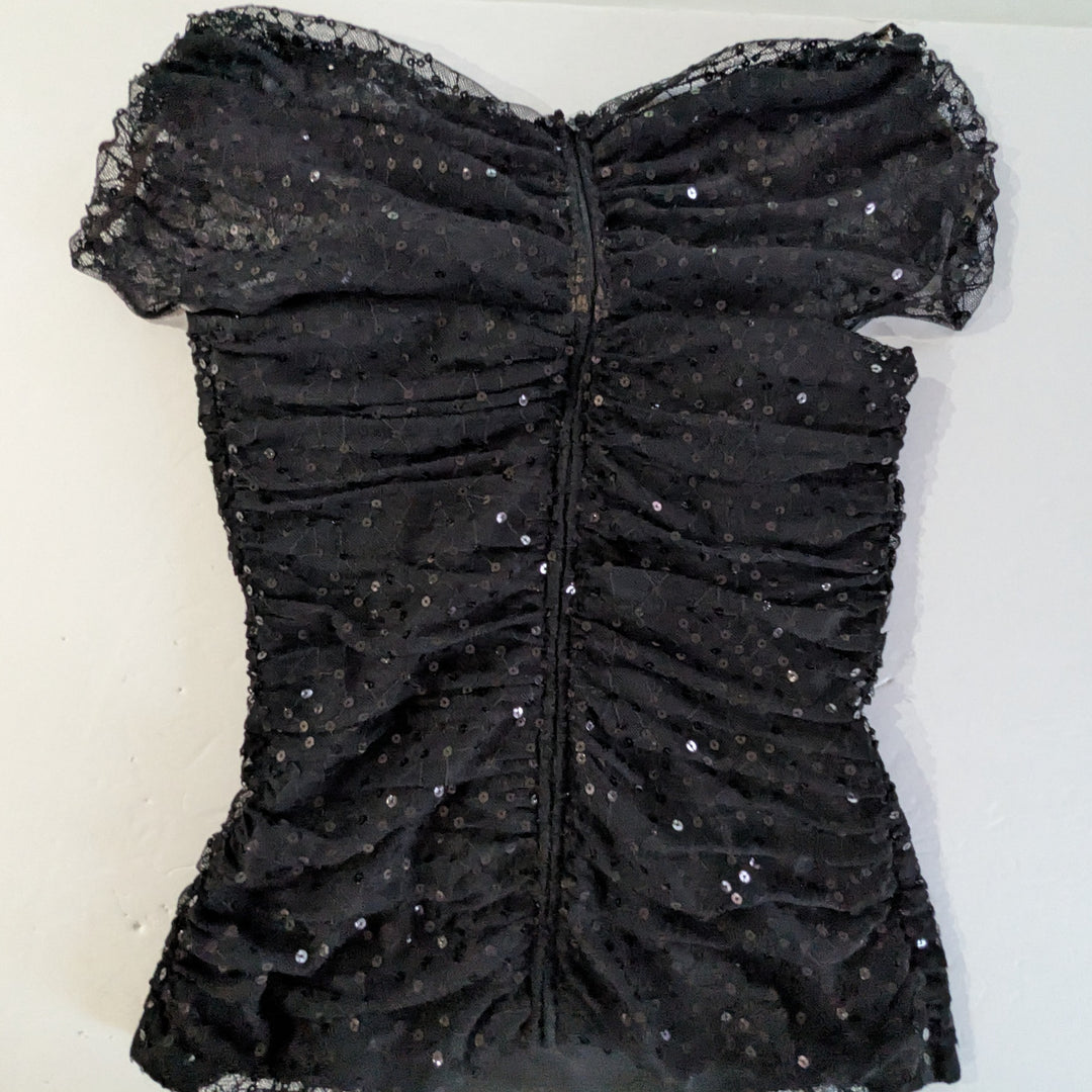 Tadashi Shoji Off The Shoulder Evening Top Size Small
