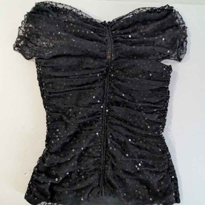 Tadashi Shoji Off The Shoulder Evening Top Size Small