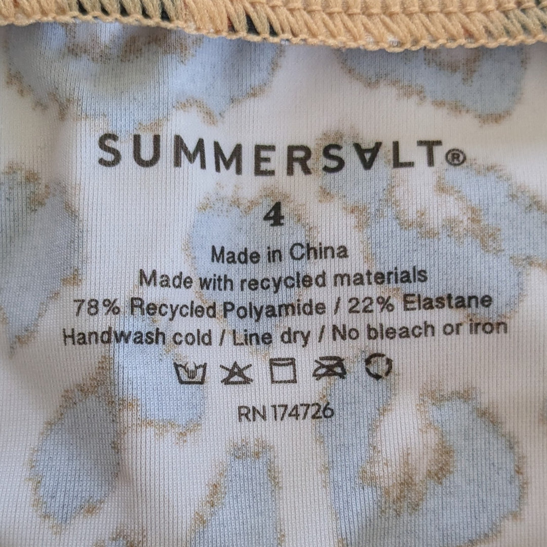 Summer Salt Leopard Print Rash Guard Size 4