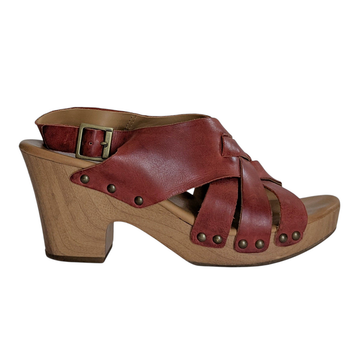 Korks Berengo Leather Heeled Sandals Size 10
