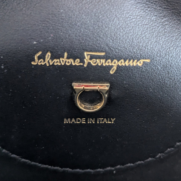 Salvatore Ferragamo Ganini Silver Crossbody Bag