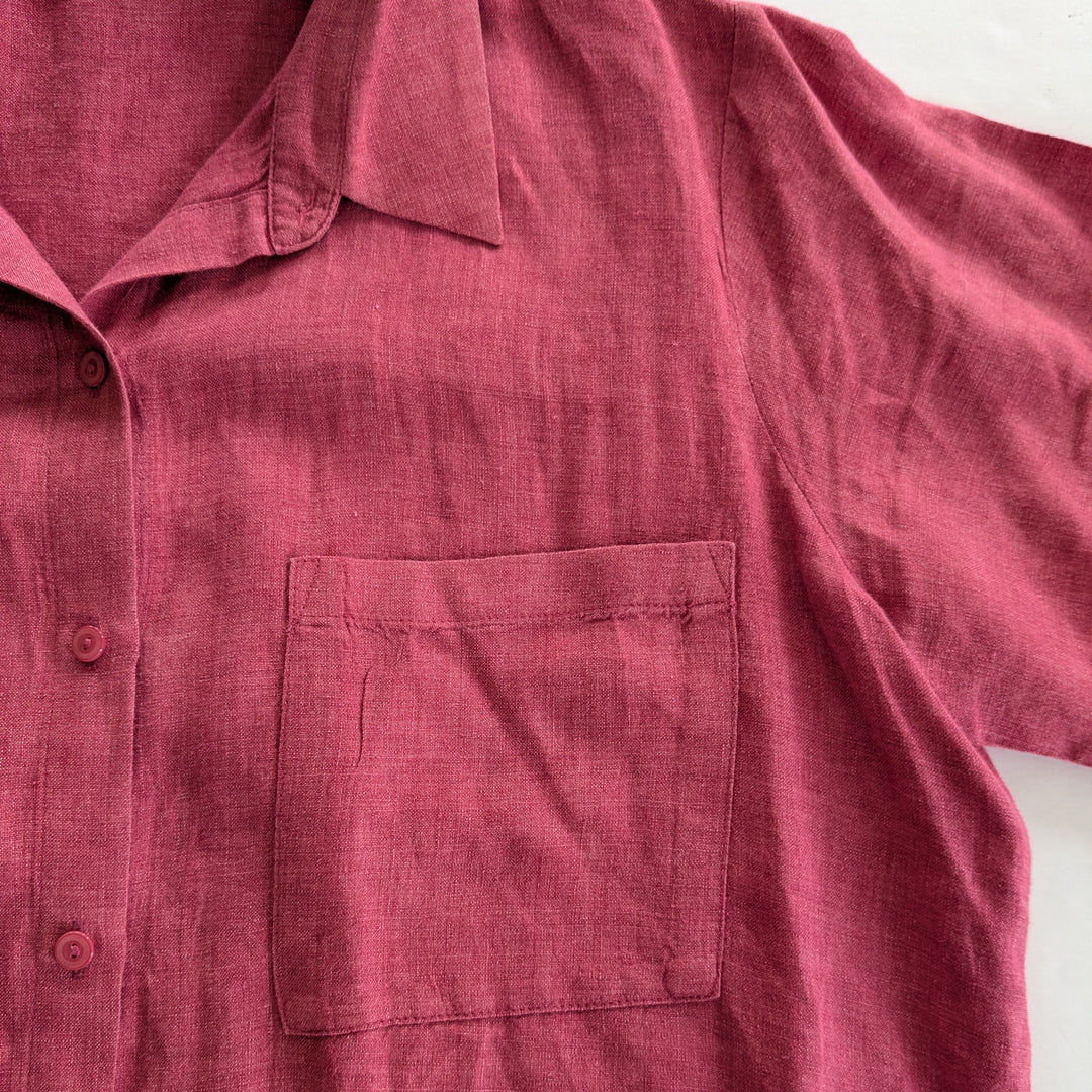 Eileen Fisher Linen Shirt Dress Size Large