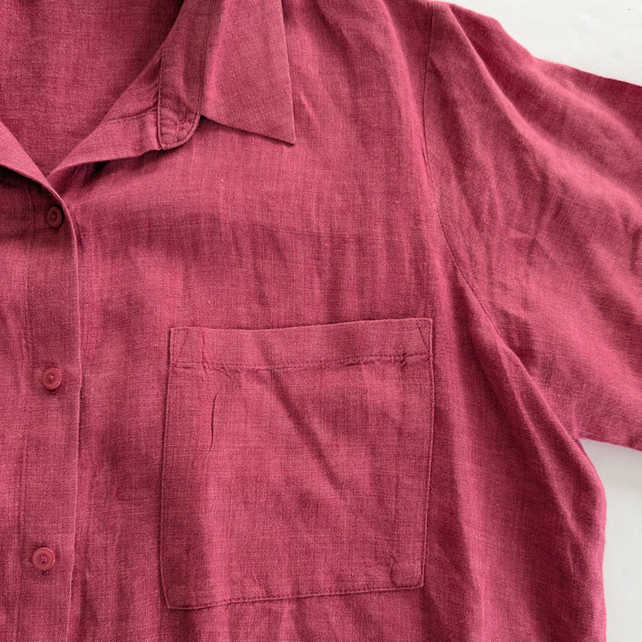 Eileen Fisher Linen Shirt Dress Size Large