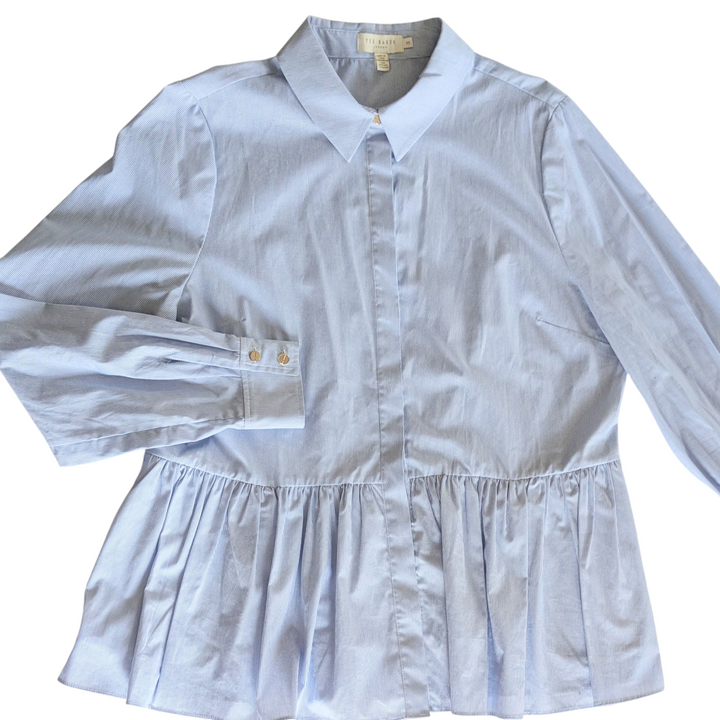 Ted Baker London Ollwen Button Down Shirt Size 8