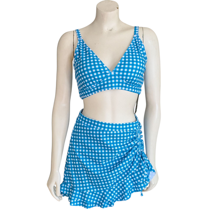 Blooming Jelly Gingham 2 Piece Swimsuit Size Medium