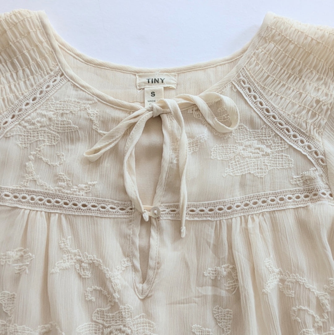 Anthropologie Tiny Luisa Cream Dress Size Small