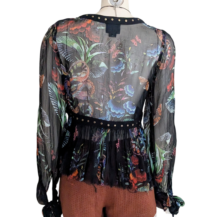 Anthropologie Maeve Sheer Top Size 0