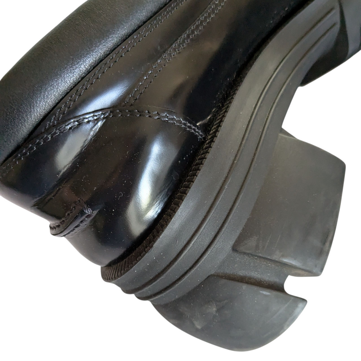Gucci Sylke Platform Leather Loafers Size 41.5