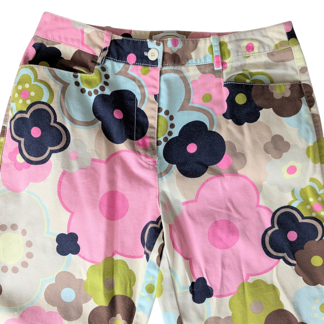 Talbots Floral Print Cropped Pants Size 6