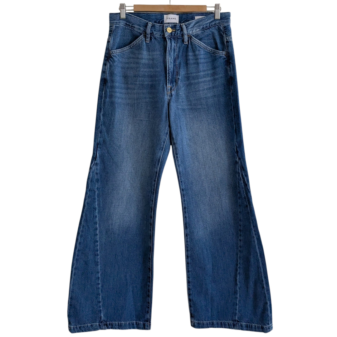 Frame Le Baggy Palazzo Jeans Dark Wash Size 27