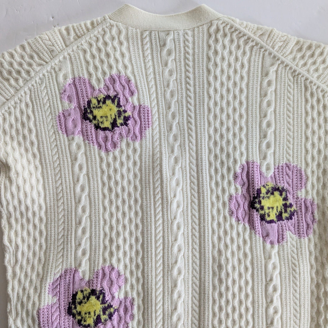Maje Moflow Floral Cardigan Size Medium