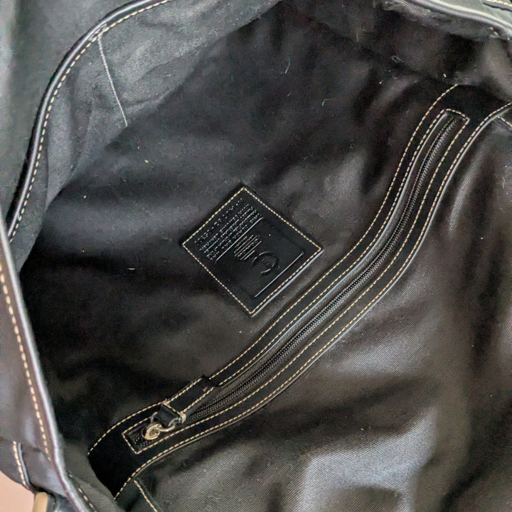 Vintage Coach Nylon and Leather Messenger Bag