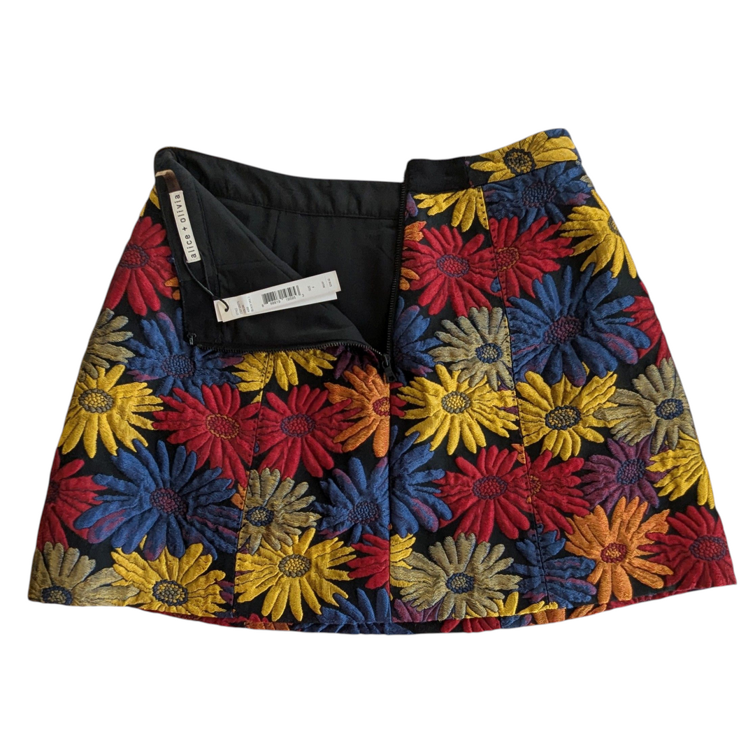 Alice + Olivia Loran Jacquard Skirt Size 4