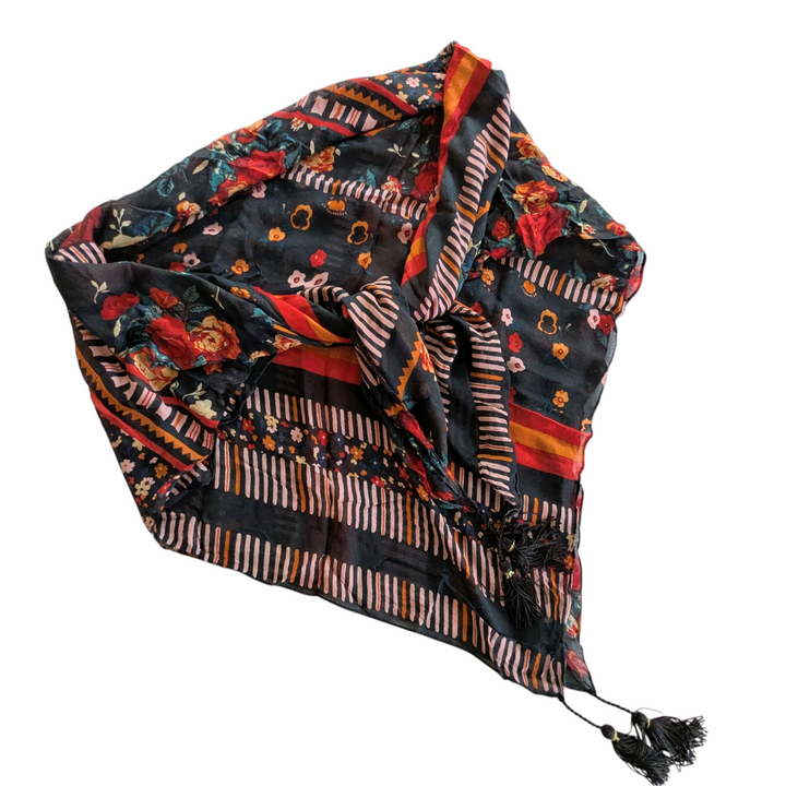Saachi Wool & Silk Square Scarf
