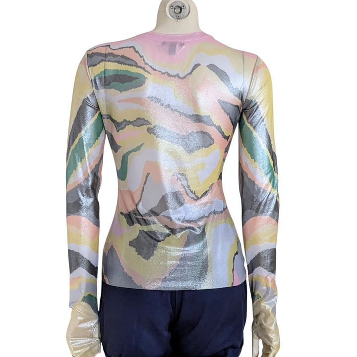 AFRM Kaylee Foil Print Top Size Medium