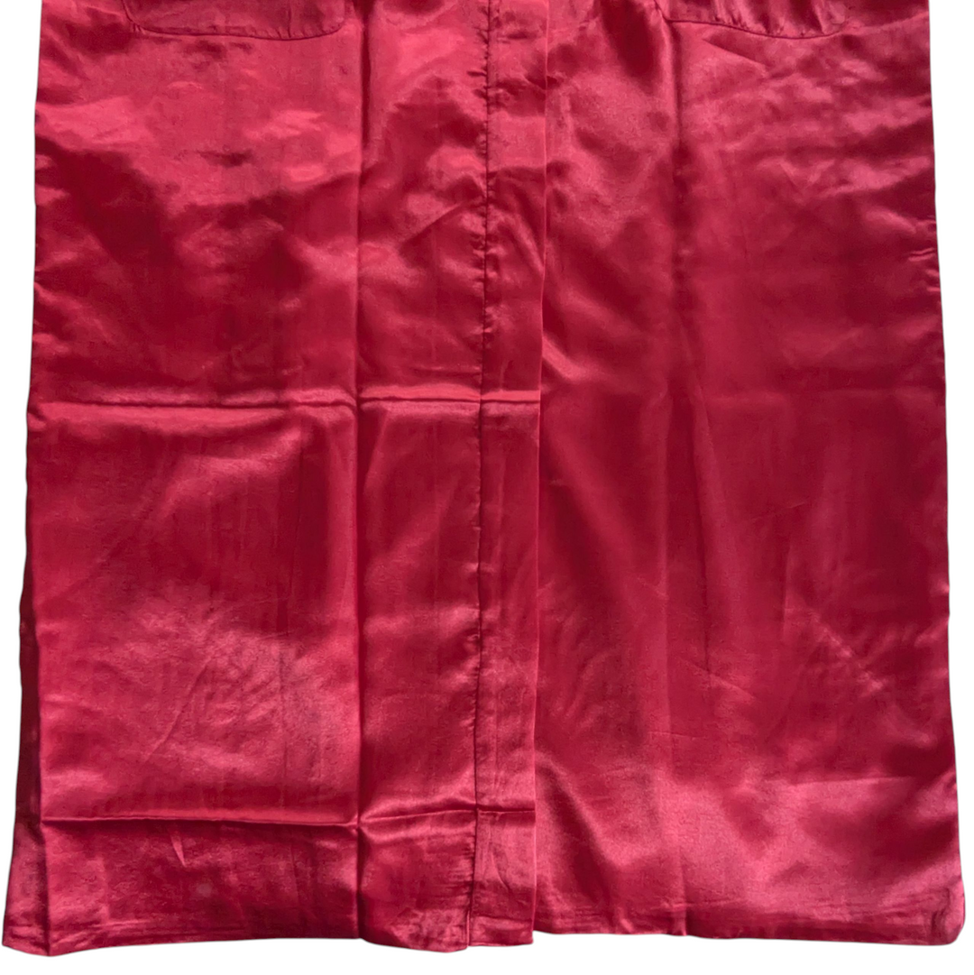 Chinese Satin Long Kimono O/S
