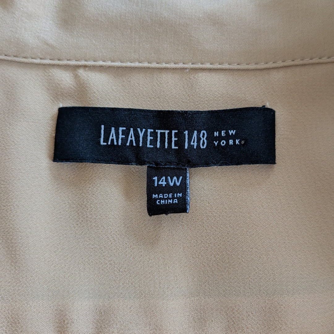 Lafayette 148 Silk Blouse Size 14W