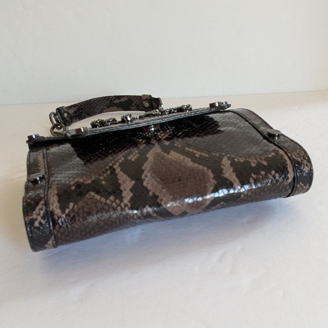 Alexis Hudson Reptile Print Leather Crossbody
