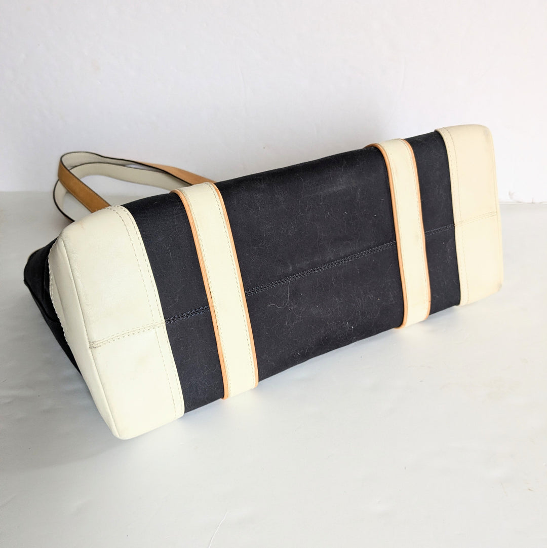 Coach Hampton Canvas and Leather Tote Bag