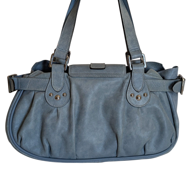 Longchamp Vintage Idole Blue Leather Bag