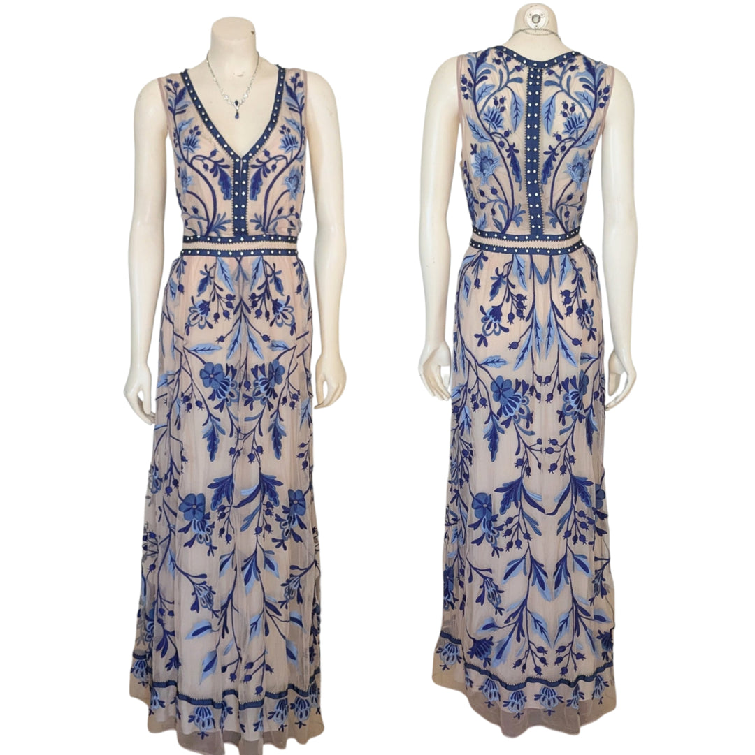 Anthropologie Moulinette Soeurs Willow Park Beaded Dress Size 6