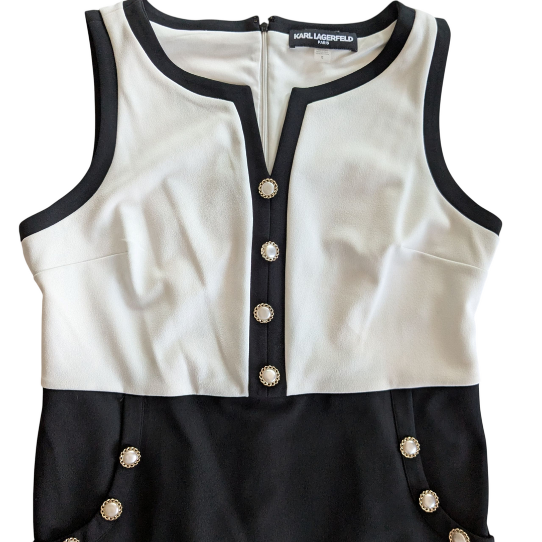 Karl Lagerfeld Paris Sleeveless Dress Size 12