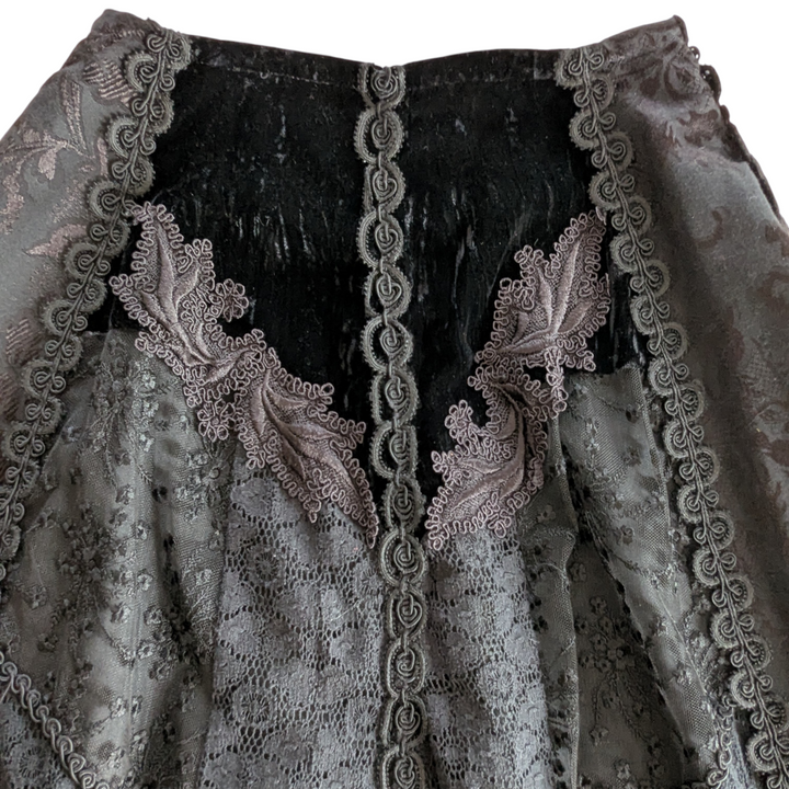 Martin McCrae Velvet and Lace Maxi Skirt Size XS