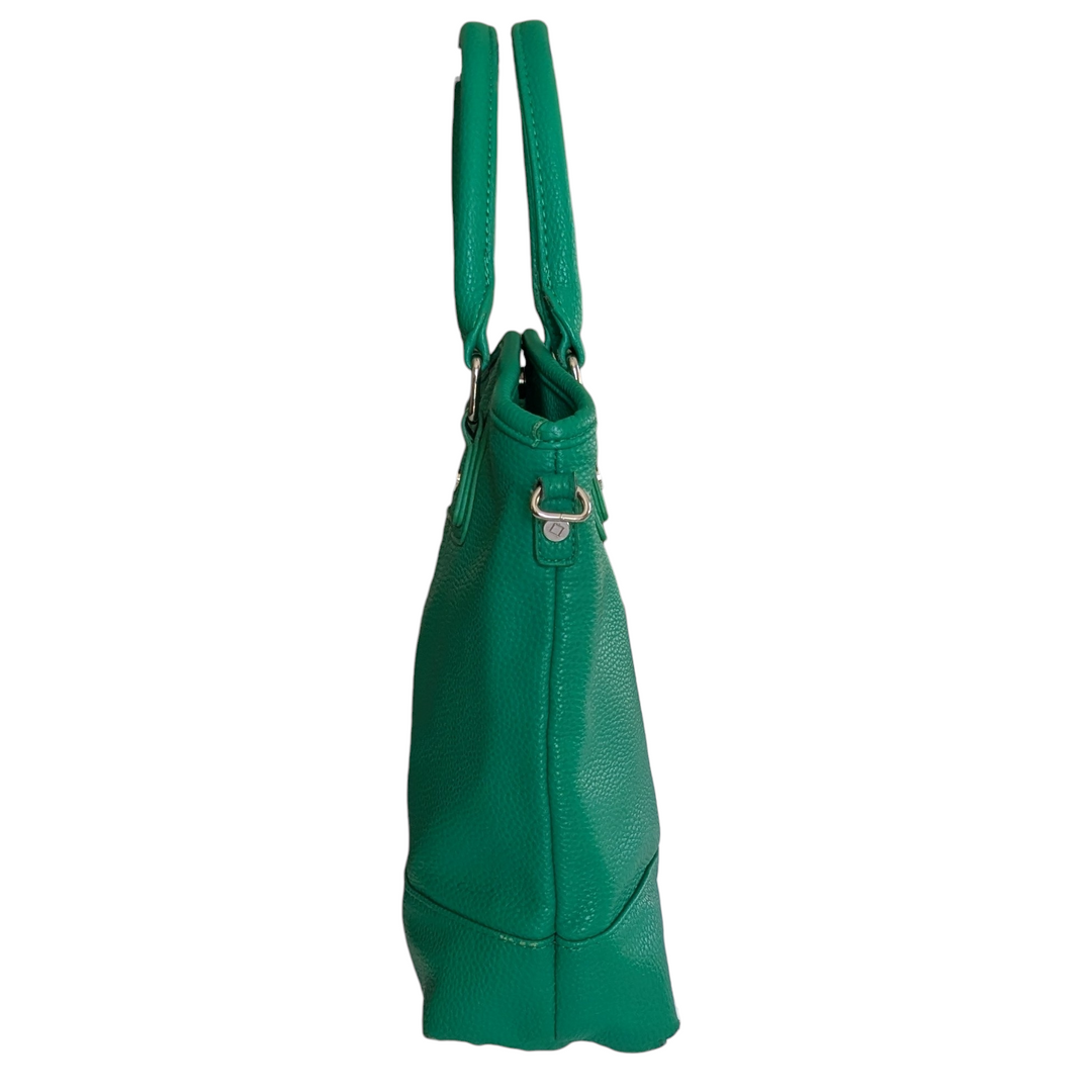 Jewel Green Leather Convertible Satchel