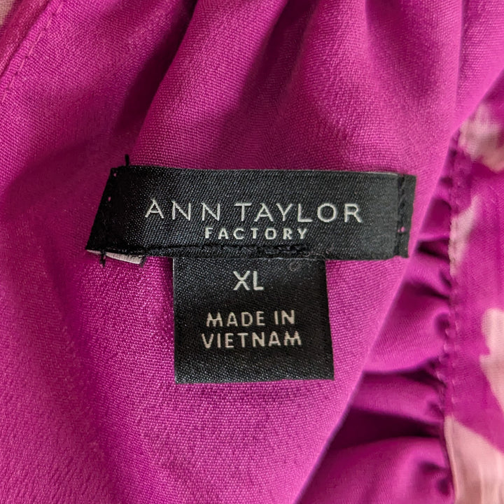 Ann Taylor Factory Sleeveless Blouse Size XL