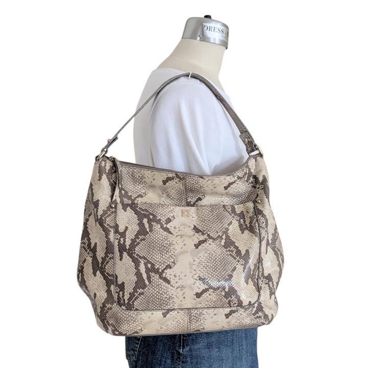 Kate Spade Snake Print Leather Hobo bag