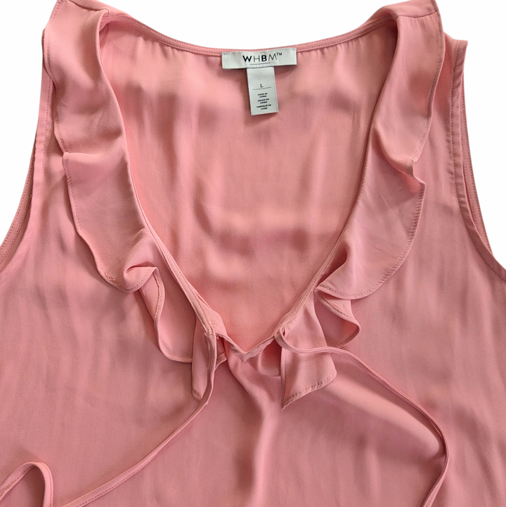 White House Black Market Pink Top Size Large