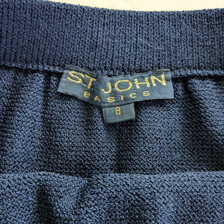 St John Basics Knit Pencil Skirt Size 8
