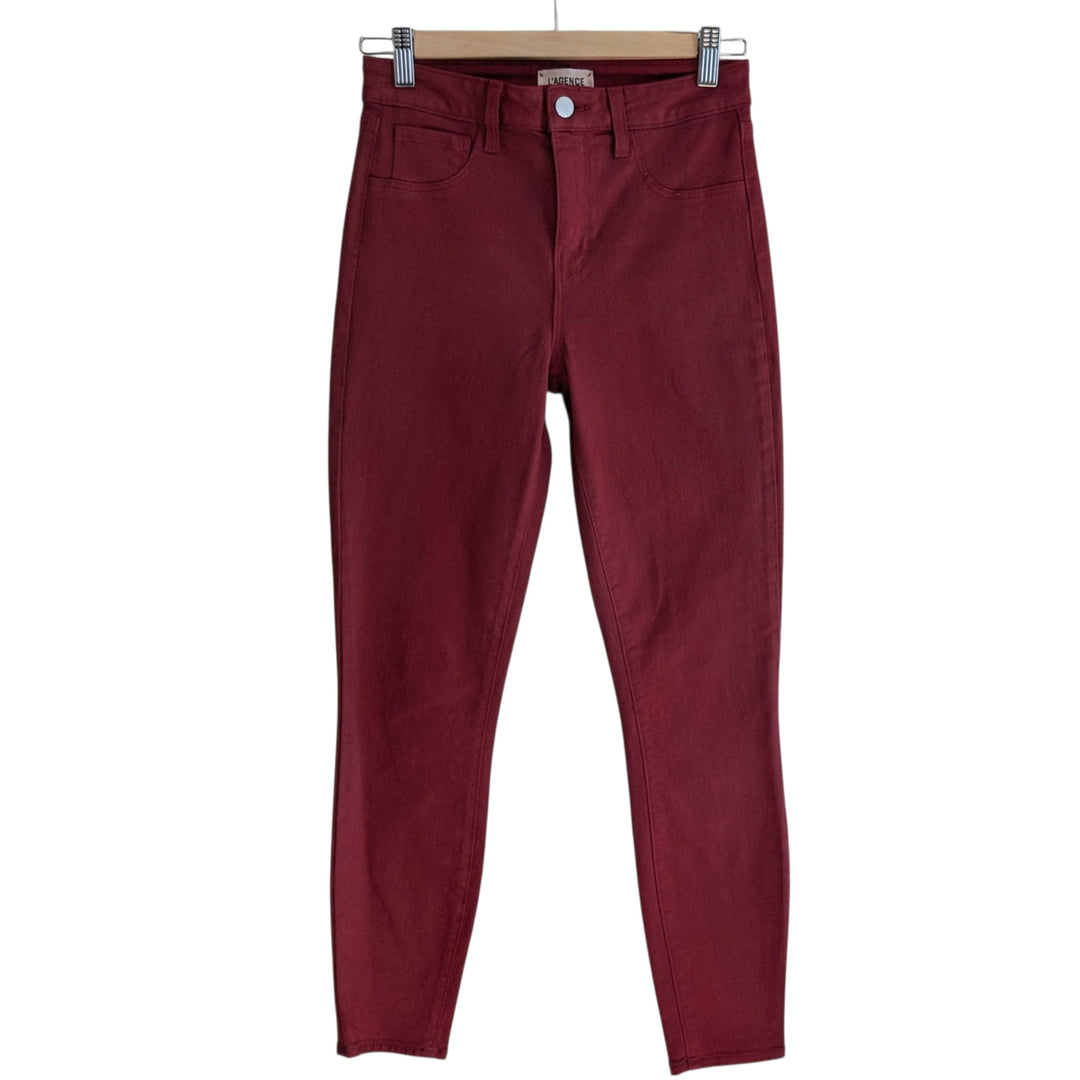 L'Agence Margot Coated Skinny Jeans Size 26