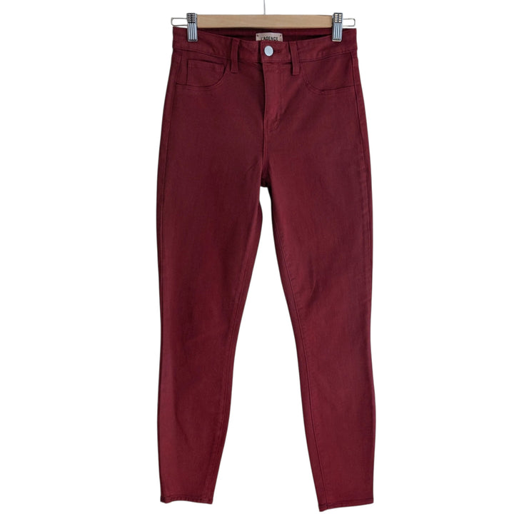 L'Agence Margot Coated Skinny Jeans Size 26