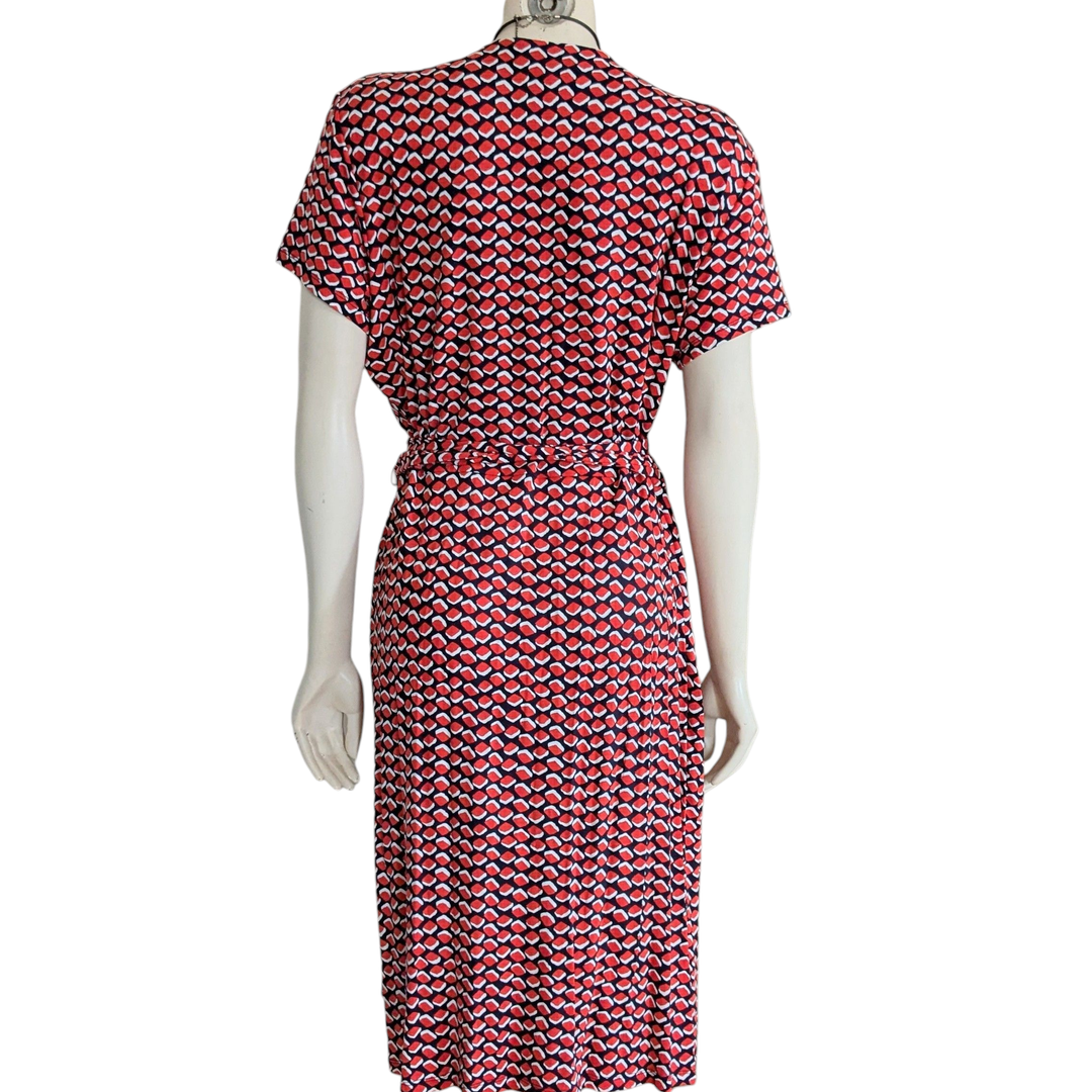 Hobbs Delilah Short Sleeve Wrap Dress Size 14