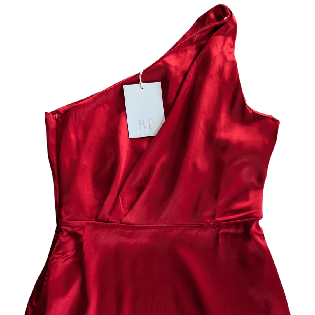 Rachel Parcell One Shoulder Satin Midi Dress Size 4