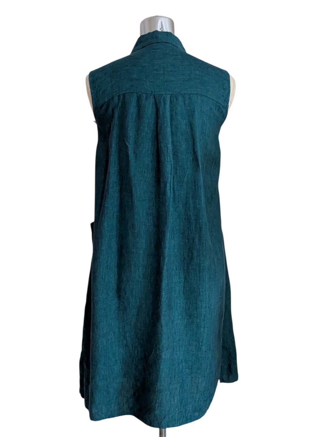 Eileen Fisher Teal Cotton Dress Size XL